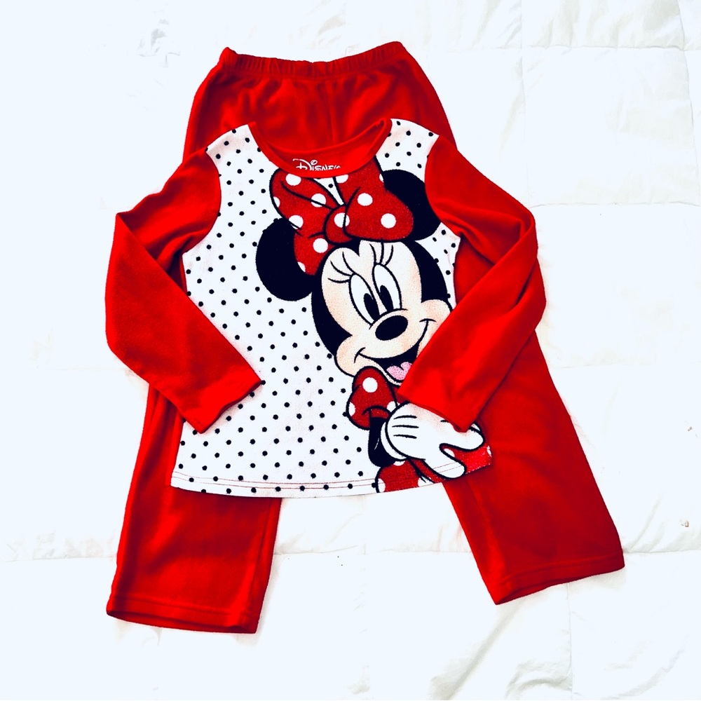 5/$25 10/$40 Minnie Mouse Red Pajama Set Disney